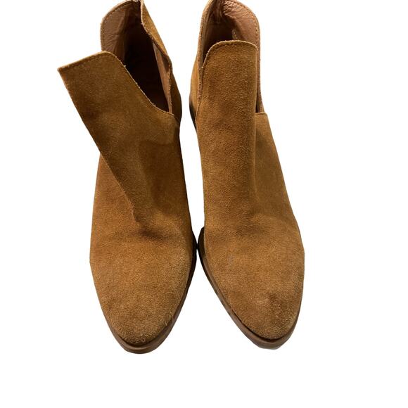 Steve Madden Size 7 Ankle Boots Brown Suede Heeled - Picture 6 of 7